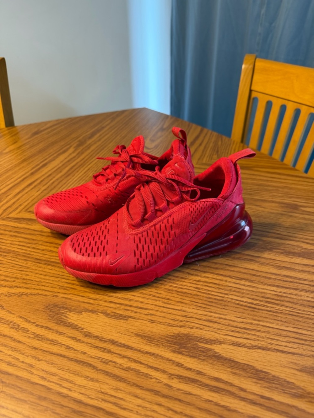 Nike Red Air Max 270 Style Cushion Sneakers